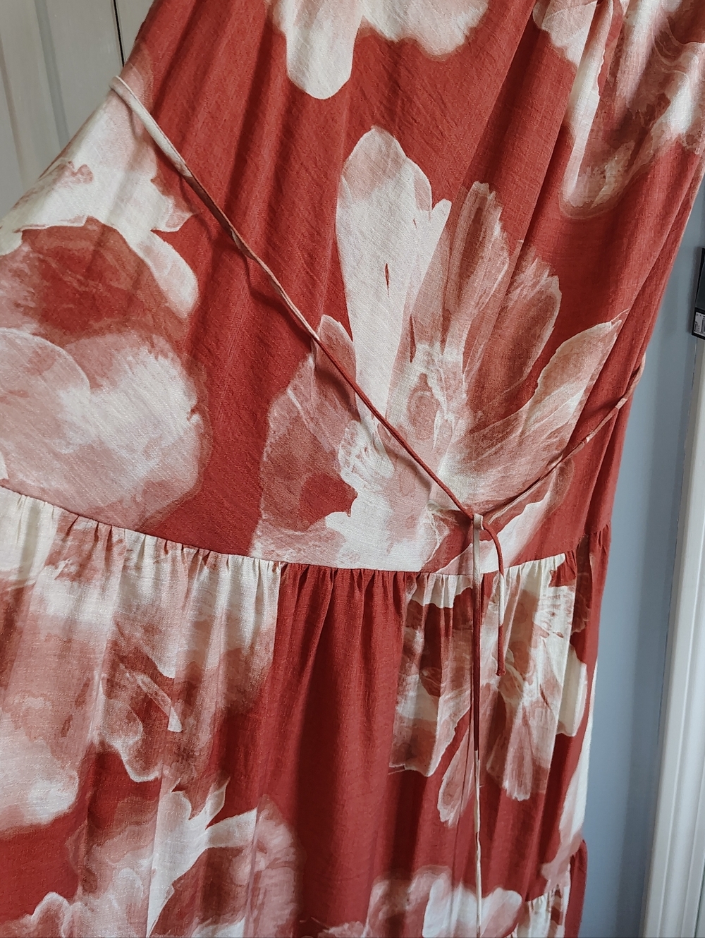 Simply Vera Wang Smocked Crosshatch Crepe Dress XL - Picture 4 of 13